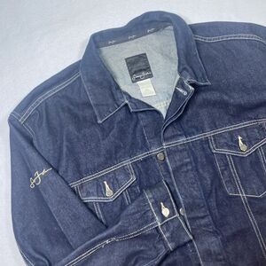 Vtg Sean John Y2K Streetwear Trucker Biker Hip-Hop Style Denim Coat Jacket XXL
